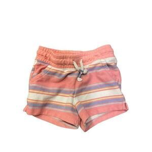 Cat‎ & Jack Toddler Girl 3T Pink, Purple, Yellow & White Strip Drawstring Shorts
